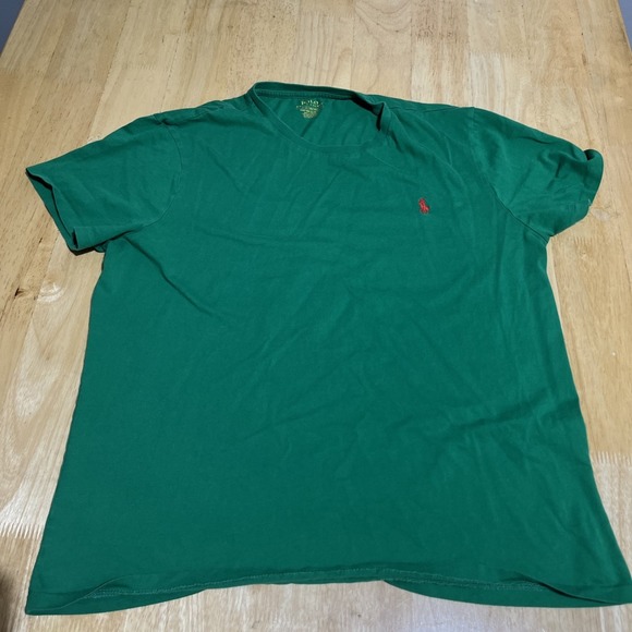 Polo Ralph Lauren Other - Polo Ralph Lauren Men;s T-Shirt SZ L Crewneck Cotton Green Red Pony